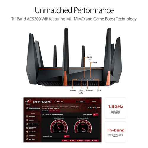 ROG Rapture GT-AC5300 • TrionBox |computer electronics| store